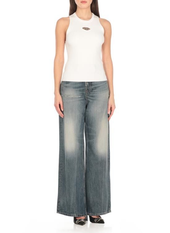 Diesel DIESEL Women Tops A17450 0DLAX100 White Size M / US 6-8 / IT 42-44 - 2 Thumbnail