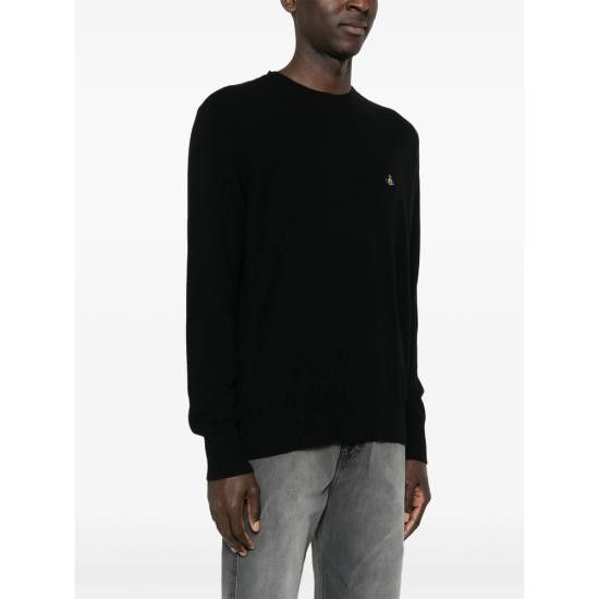Vivienne Westwood VIVIENNE WESTWOOD Men Sweatshirts 27010012 Y003F N401 BLACK Size US XL / EU 56 / 4 - 2 Thumbnail