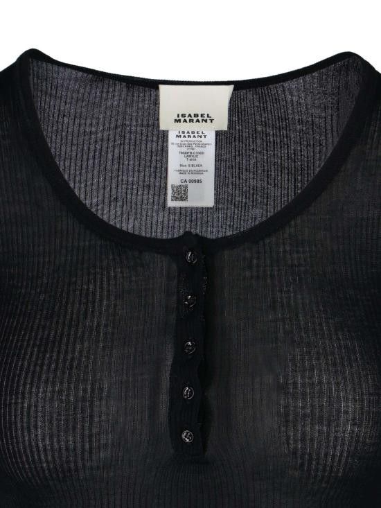 Isabel Marant ISABEL MARANT Women Tops T0020FB C1N03I 01BK Black Size L / US 10 / IT 46 - 3 Thumbnail