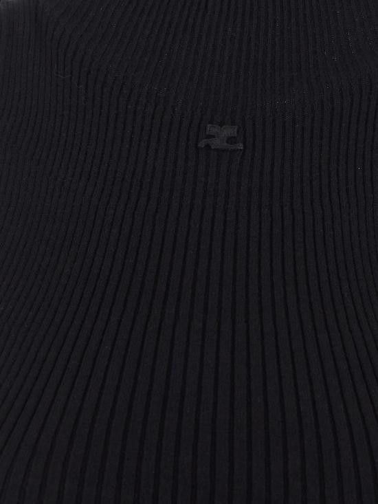 Courreges COURREGES Women Tops 225MTO402FI0049 9999 Black Size L / US 10 / IT 46 - 3 Thumbnail