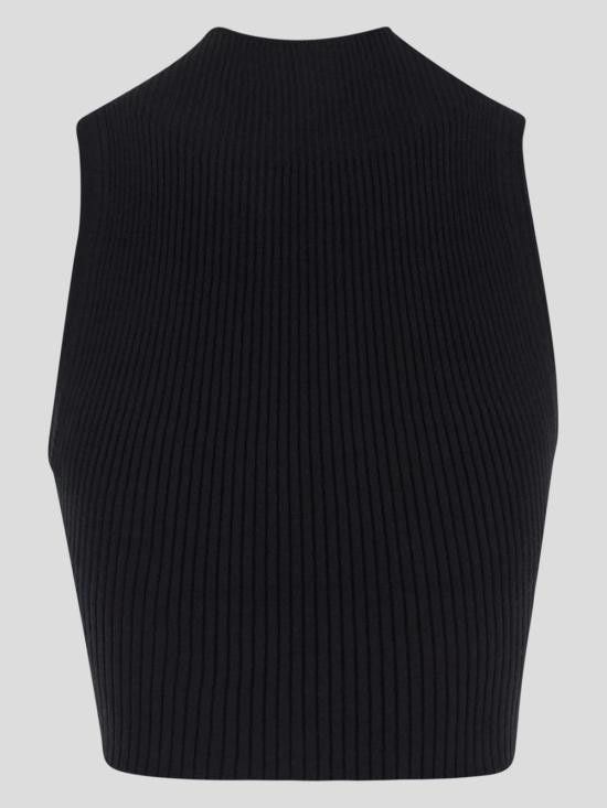 Courreges COURREGES Women Tops 225MTO402FI0049 9999 Black Size M / US 6-8 / IT 42-44 - 2 Thumbnail