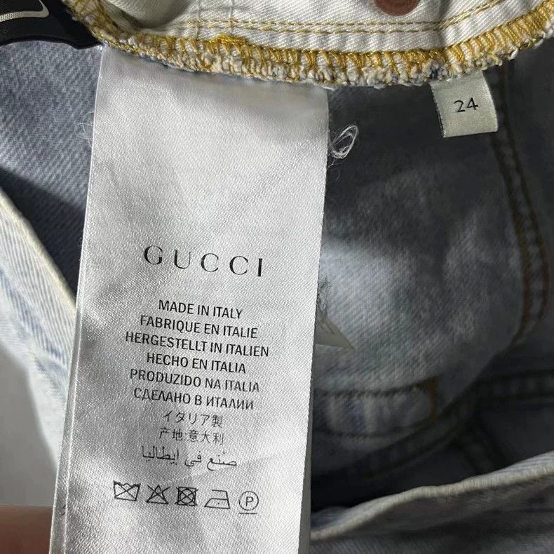 Gucci Gucci Blue Straight Leg Denim Pants Size US 26 / EU 42 - 4 Thumbnail