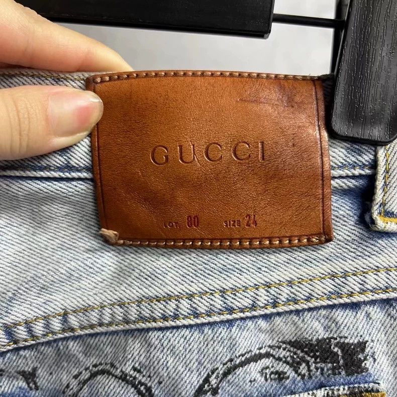 Gucci Gucci Blue Straight Leg Denim Pants Size US 26 / EU 42 - 5 Thumbnail