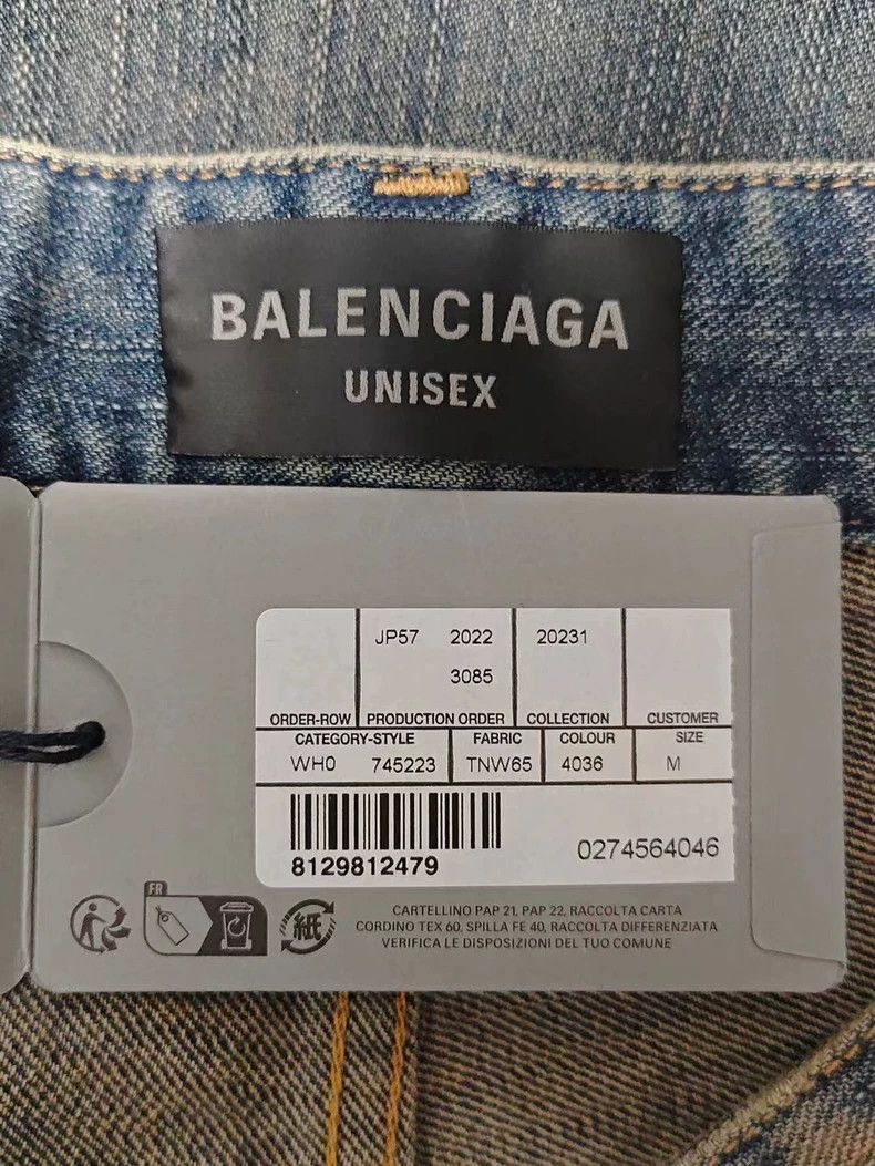 Balenciaga Balenciaga Graffiti Hand-painted Denim Pants Size US 30 / EU 46 - 4 Thumbnail