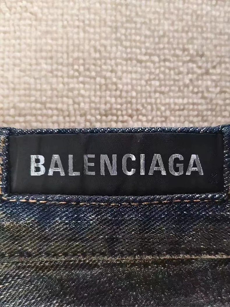 Balenciaga Balenciaga Graffiti Hand-painted Denim Pants Size US 30 / EU 46 - 3 Thumbnail