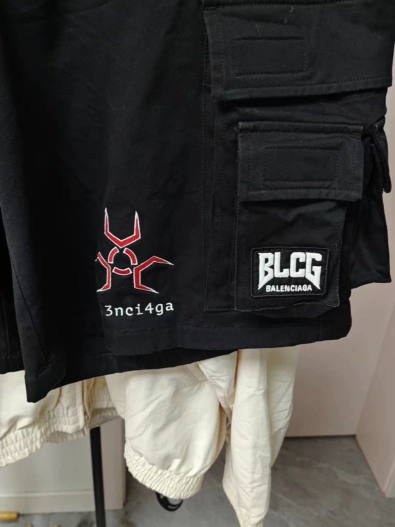 Balenciaga Balenciaga Gamer Embroidered Cargo Shorts Size US 44 / EU 60 - 3 Thumbnail