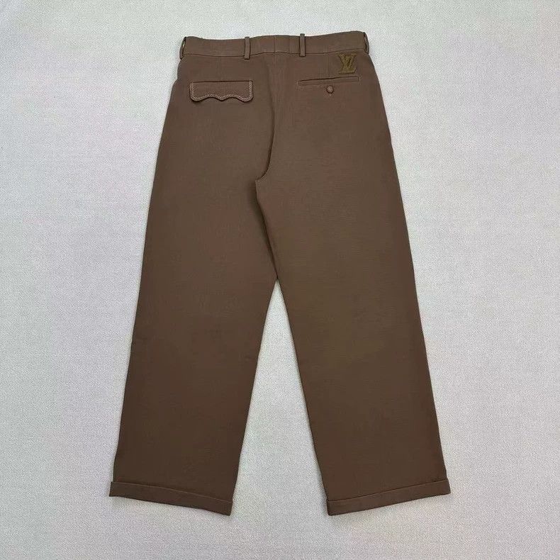 Louis Vuitton Louis Vuitton SS24 Embroidered Logo Casual Pants Size US 44 / EU 60 - 2 Thumbnail