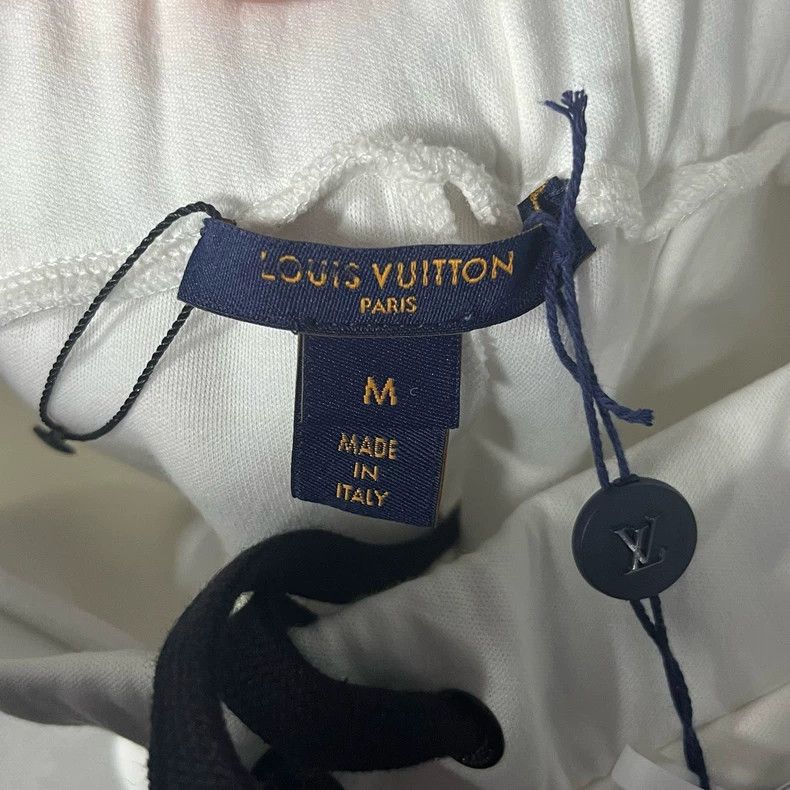 Louis Vuitton Louis Vuitton White Drawstring Knit Jogging Pants Size US 30 / EU 46 - 3 Thumbnail