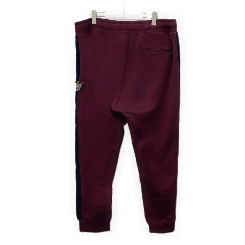 Dolce & Gabbana Dolce&Gabbana Burgundy Sports Pants With Crown Size US 44 / EU 60 - 2 Thumbnail