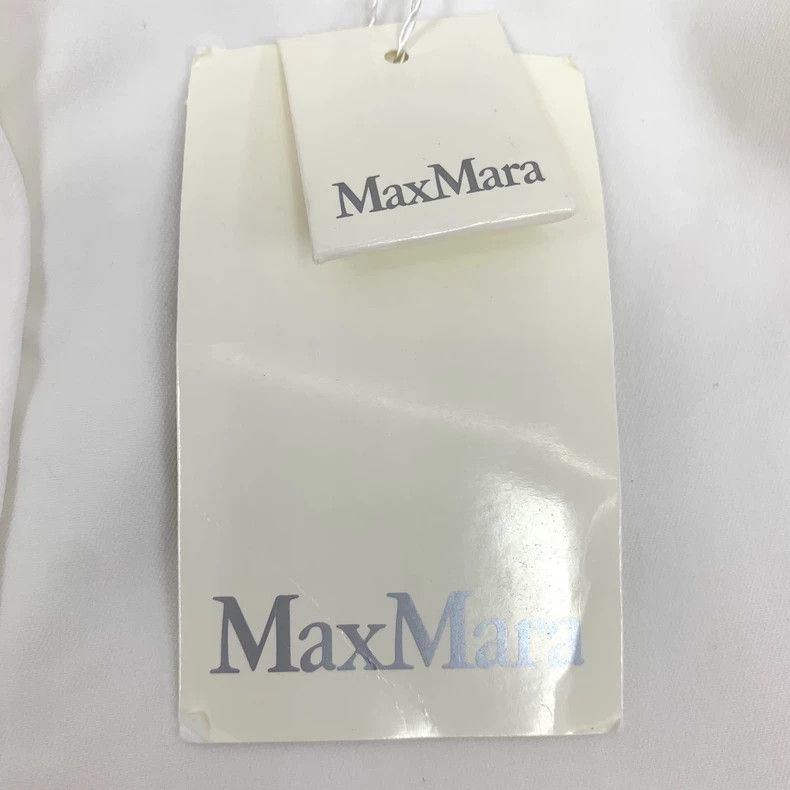 Max Mara Maxmara White Cotton Relaxed Wide Leg Pants Size US 38 / EU 54 - 7 Thumbnail
