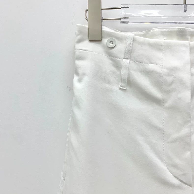Max Mara Maxmara White Cotton Relaxed Wide Leg Pants Size US 38 / EU 54 - 3 Thumbnail