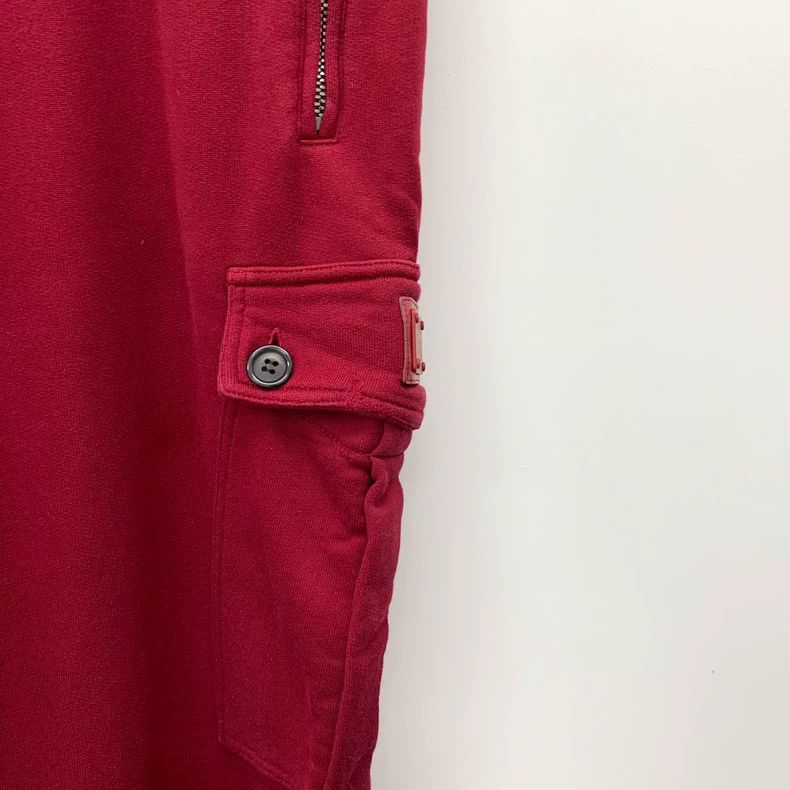 Dolce & Gabbana Dolce&Gabbana Red Cotton Casual Pants Size US 44 / EU 60 - 4 Thumbnail