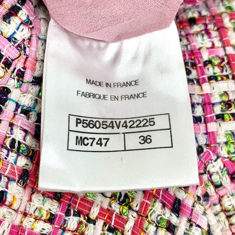 Chanel Chanel Short Sleeve Tweed Jumpsuit in Colorful Design Size US 26 / EU 42 - 8 Thumbnail