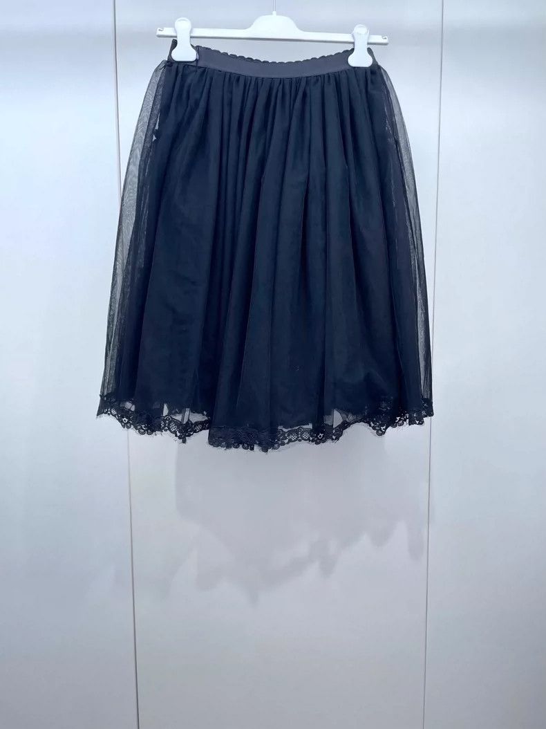 Dolce & Gabbana Dolce&Gabbana Black Tulle Skirt Size US 26 / EU 42 - 2 Thumbnail