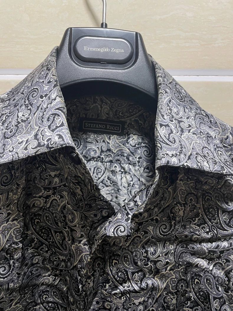 Stefano Ricci Stefano Ricci Silk Long Sleeve Printed Shirt Size US S / EU 44-46 / 1 - 5 Thumbnail