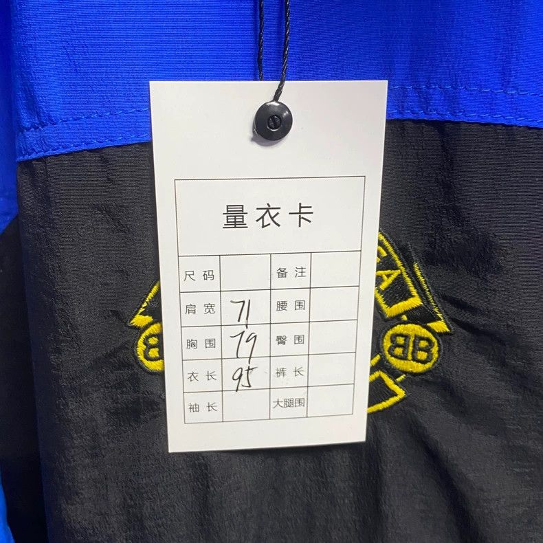 Balenciaga Balenciaga Blue Embroidered Logo Coach Jacket Size US M / EU 48-50 / 2 - 6 Thumbnail