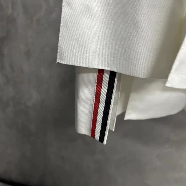 Thom Browne Thom Browne White Pleated Skirt with Stripes Size 22" - 3 Thumbnail