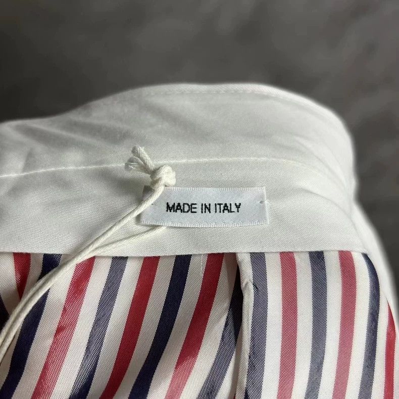Thom Browne Thom Browne White Pleated Skirt with Stripes Size 22" - 7 Thumbnail