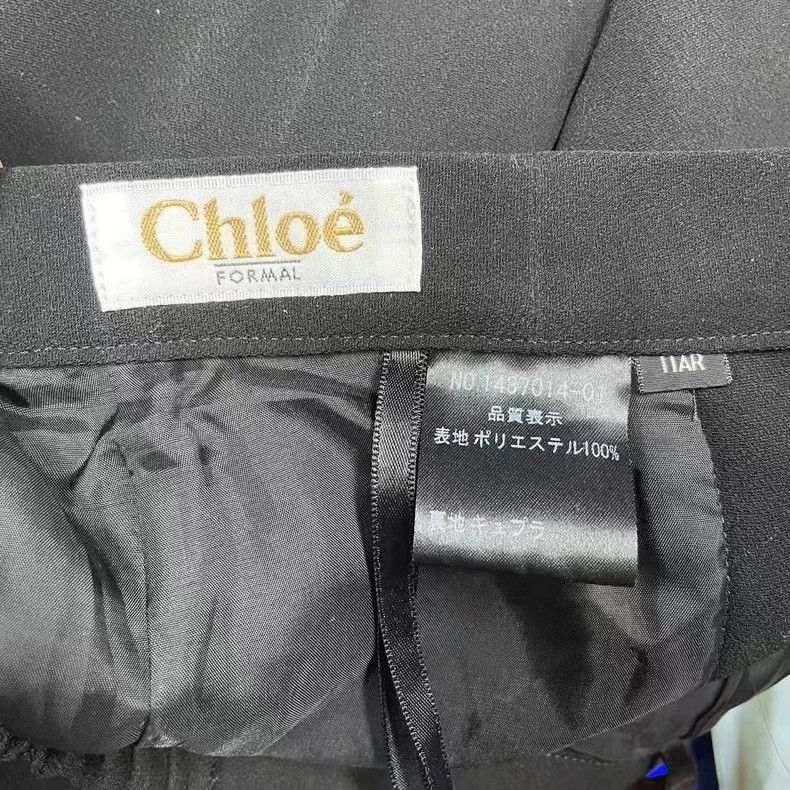 Chloe Black High-Quality Tailored Casual Trousers Size US 26 / EU 42 - 2 Thumbnail