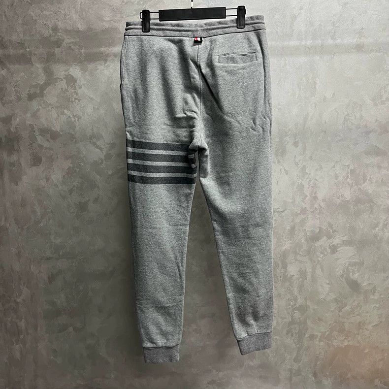 Thom Browne Thom Browne Gray Classic Striped Cotton Pants Size US 26 / EU 42 - 2 Thumbnail
