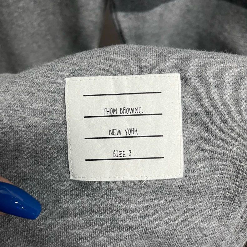Thom Browne Thom Browne Gray Classic Striped Cotton Pants Size US 26 / EU 42 - 5 Thumbnail