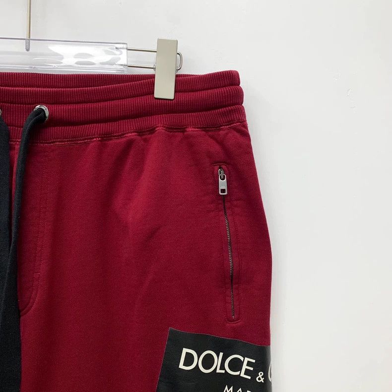 Dolce & Gabbana Dolce Gabbana Red Logo Sweatpants Long Pants Size US 44 / EU 60 - 3 Thumbnail