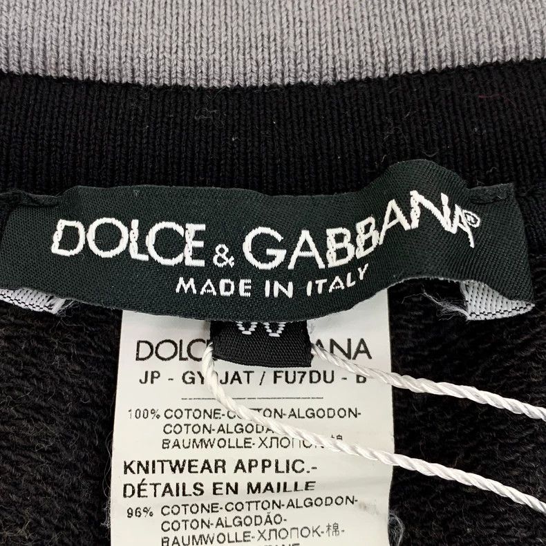 Dolce & Gabbana Dolce Gabbana Black Logo Sport Pants Size US 44 / EU 60 - 6 Thumbnail