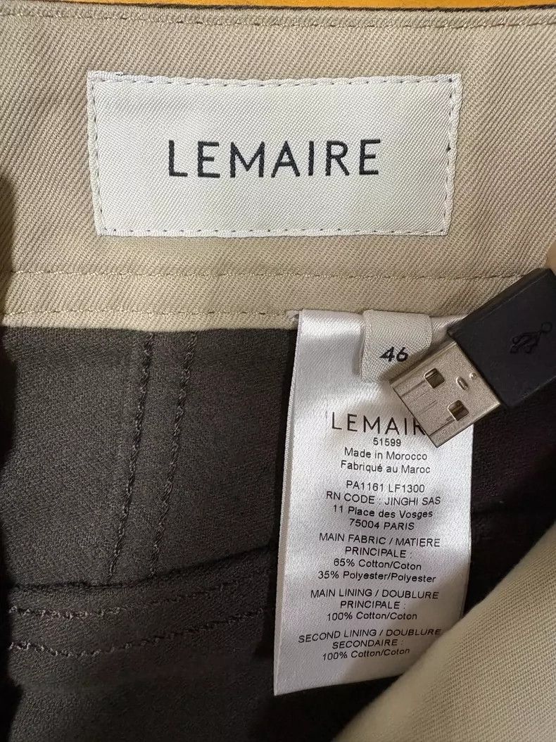 Lemaire Lemaire Men's Twisted Cut Trousers Size US 44 / EU 60 - 5 Thumbnail
