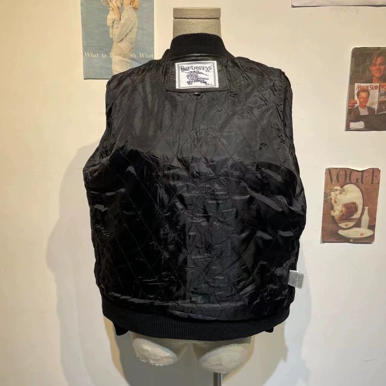 Burberry Vintage Burberry Black Leather Jacket Size US M / EU 48-50 / 2 - 6 Thumbnail