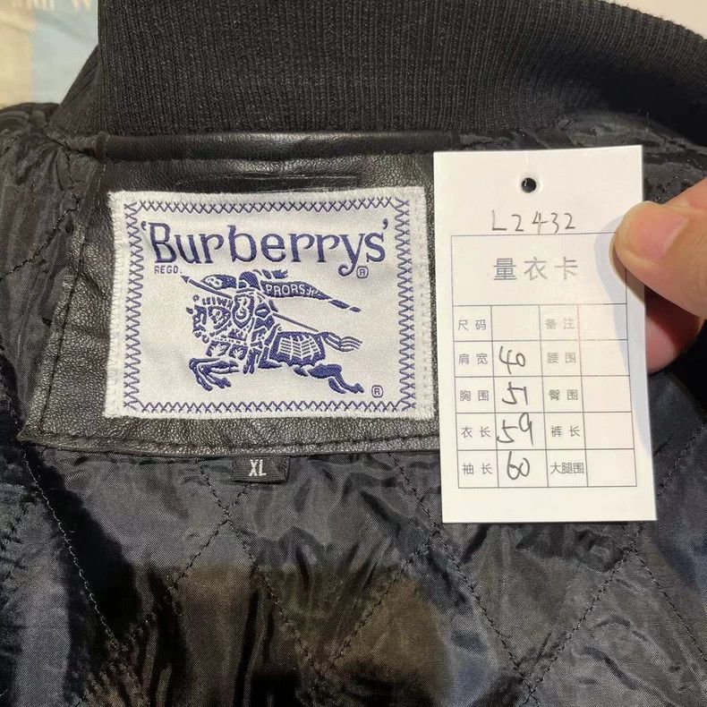 Burberry Vintage Burberry Black Leather Jacket Size US M / EU 48-50 / 2 - 9 Thumbnail