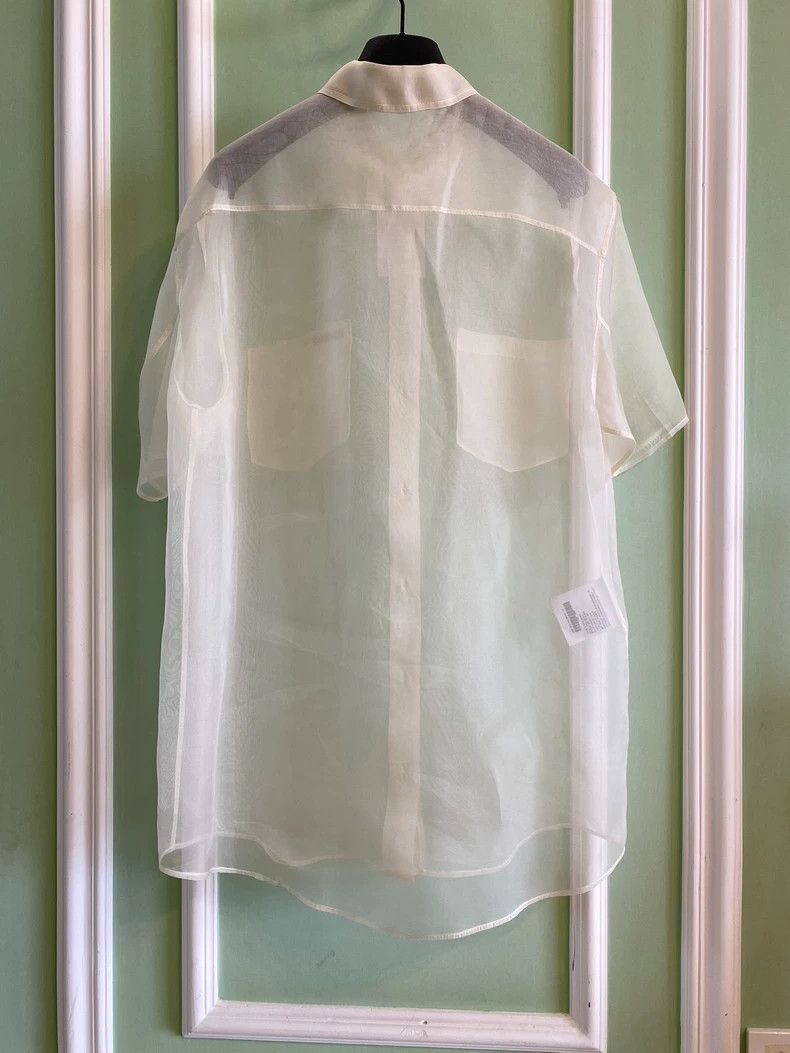 Miu Miu Miu Miu Sheer Short Sleeve Top Size ONE SIZE - 2 Thumbnail