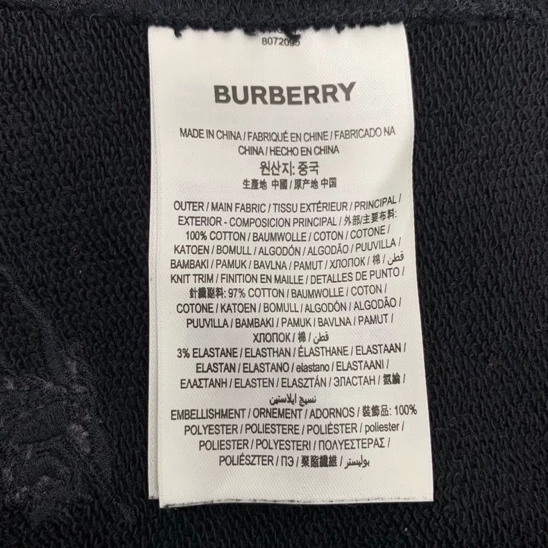 Burberry Burberry Black Logo Embroidered Casual Pants Size US 26 / EU 42 - 7 Thumbnail