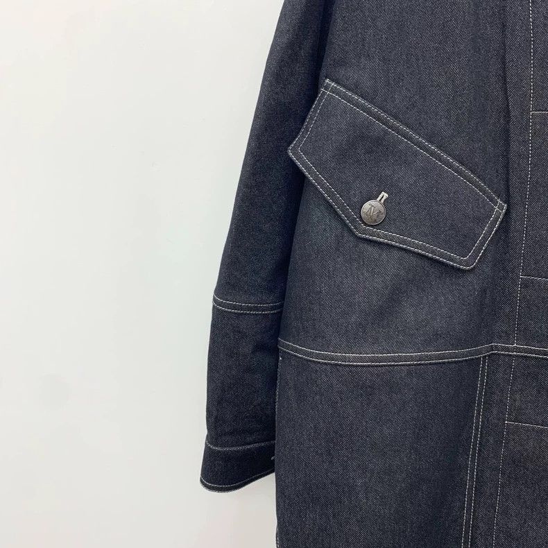 Max Mara Maxmara Black Cotton Long Sleeve Denim Jacket Size US S / EU 44-46 / 1 - 4 Thumbnail