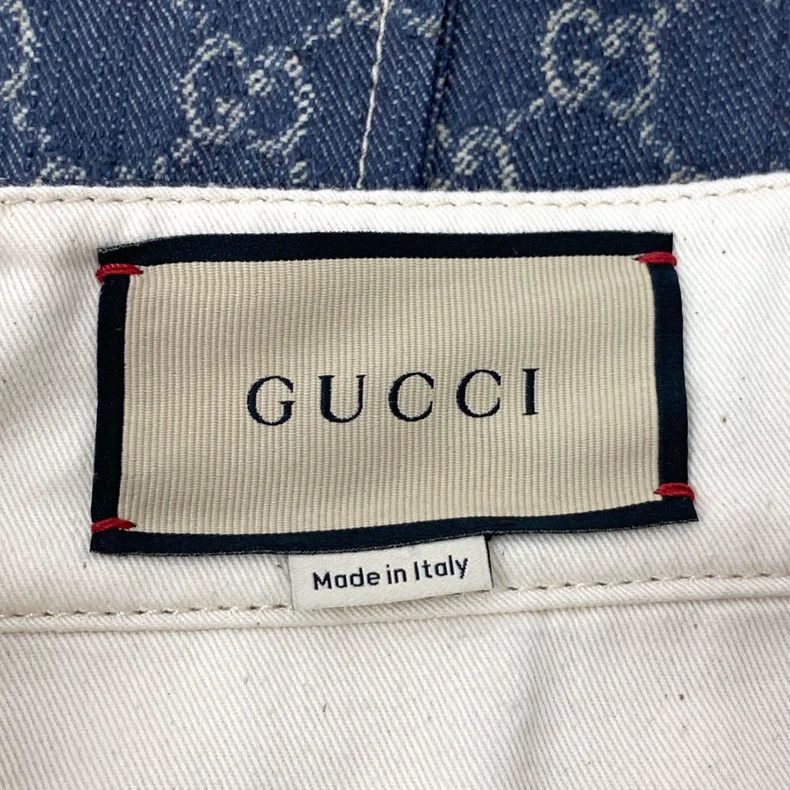 Gucci Gucci Blue Logo Cotton Cargo Pants Size US 44 / EU 60 - 6 Thumbnail