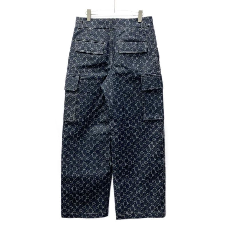 Gucci Gucci Blue Logo Cotton Cargo Pants Size US 44 / EU 60 - 2 Thumbnail