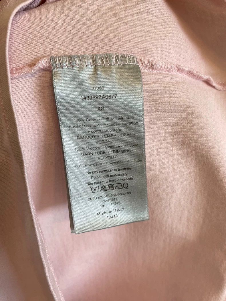 Dior Dior Embroidered Letter Short Sleeve T-Shirt Size US M / EU 48-50 / 2 - 6 Thumbnail