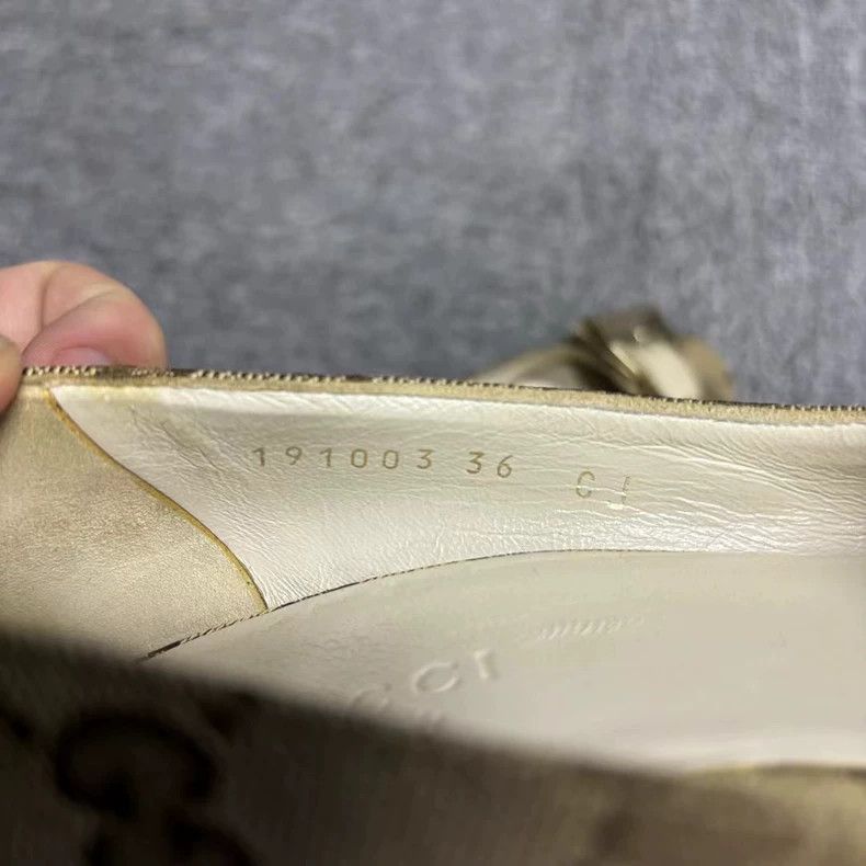 Gucci Gucci Brown Open-Toe High Heels with Logo Size US 6 / IT 36 - 5 Thumbnail