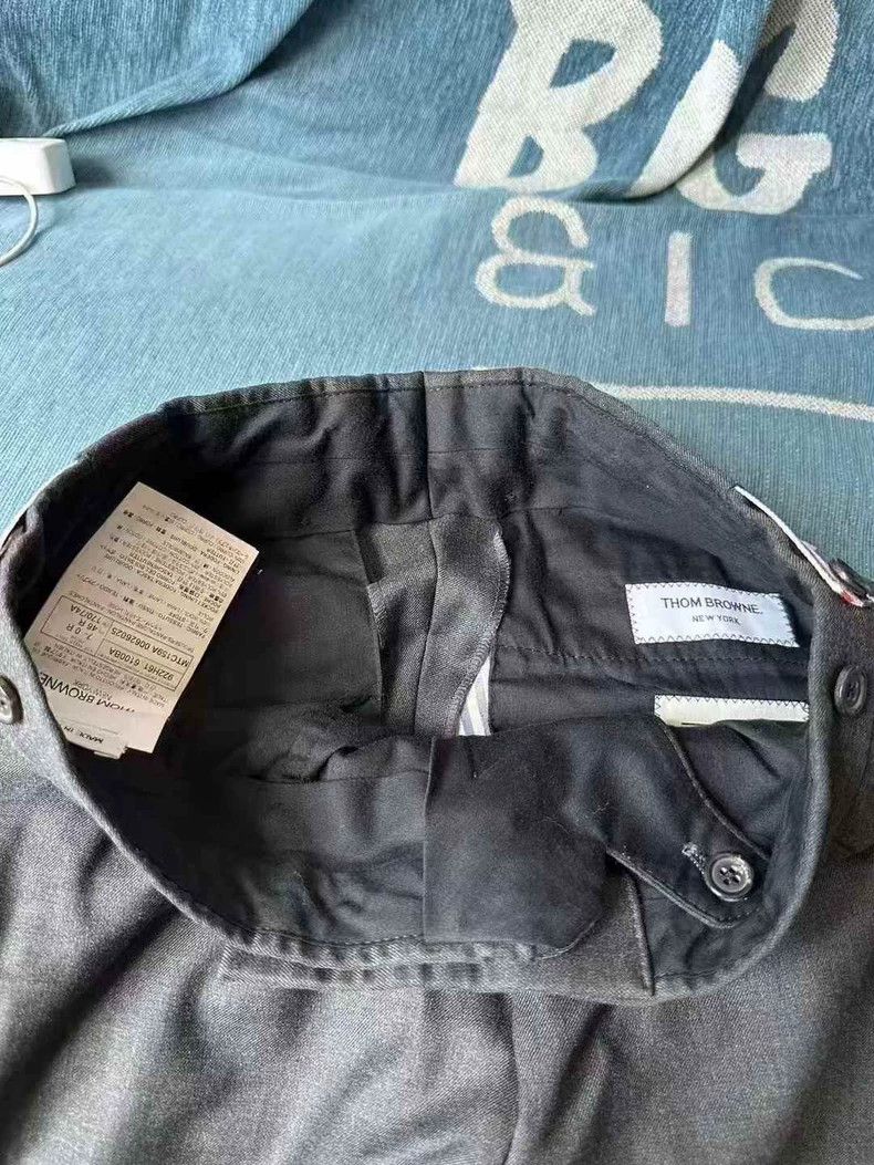 Thom Browne Thom Browne Dark Gray Wool Pants Size US 26 / EU 42 - 3 Thumbnail