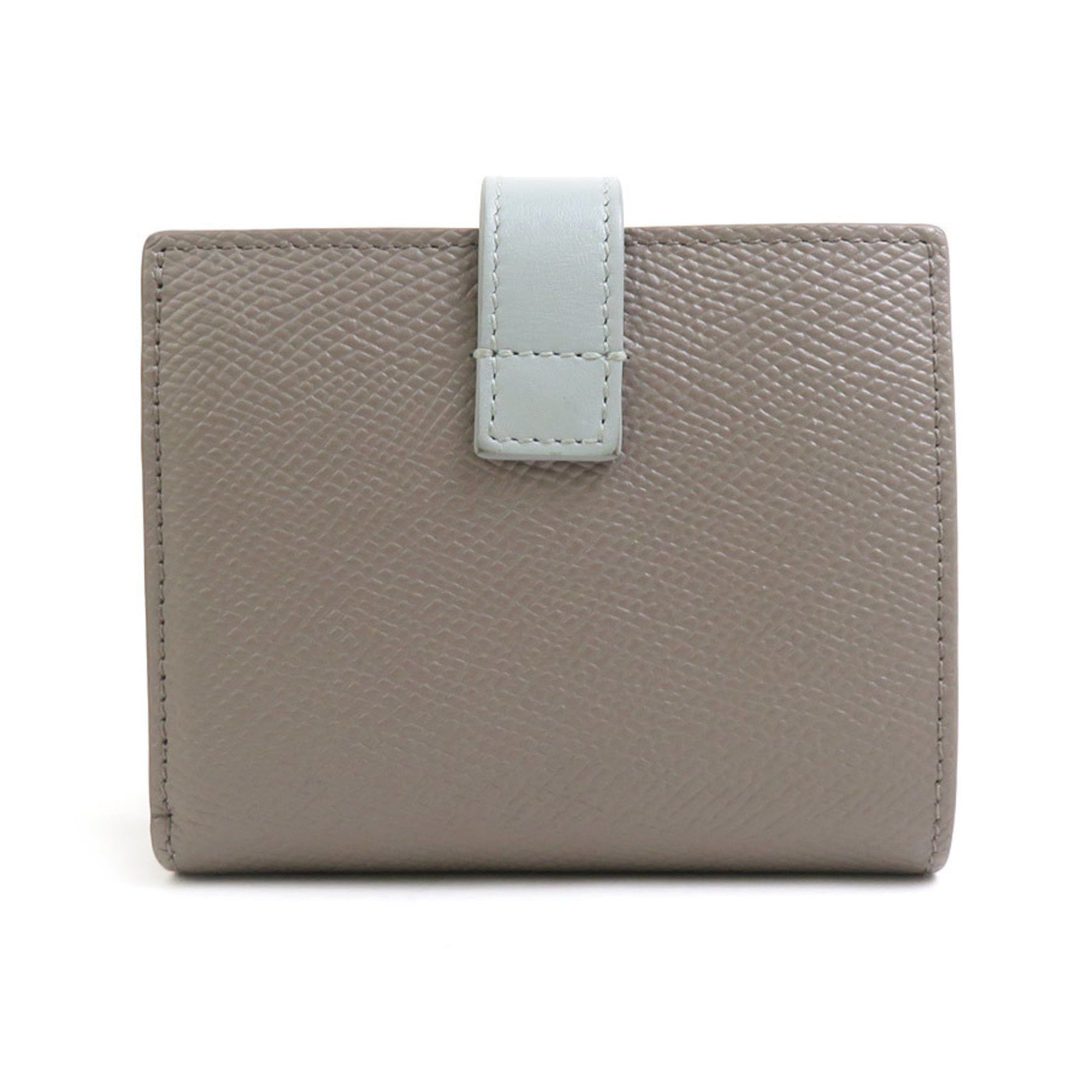 Celine CELINE Bi-fold wallet Leather Greige x Blue-Grey Women's 55988g Size ONE SIZE - 2 Thumbnail