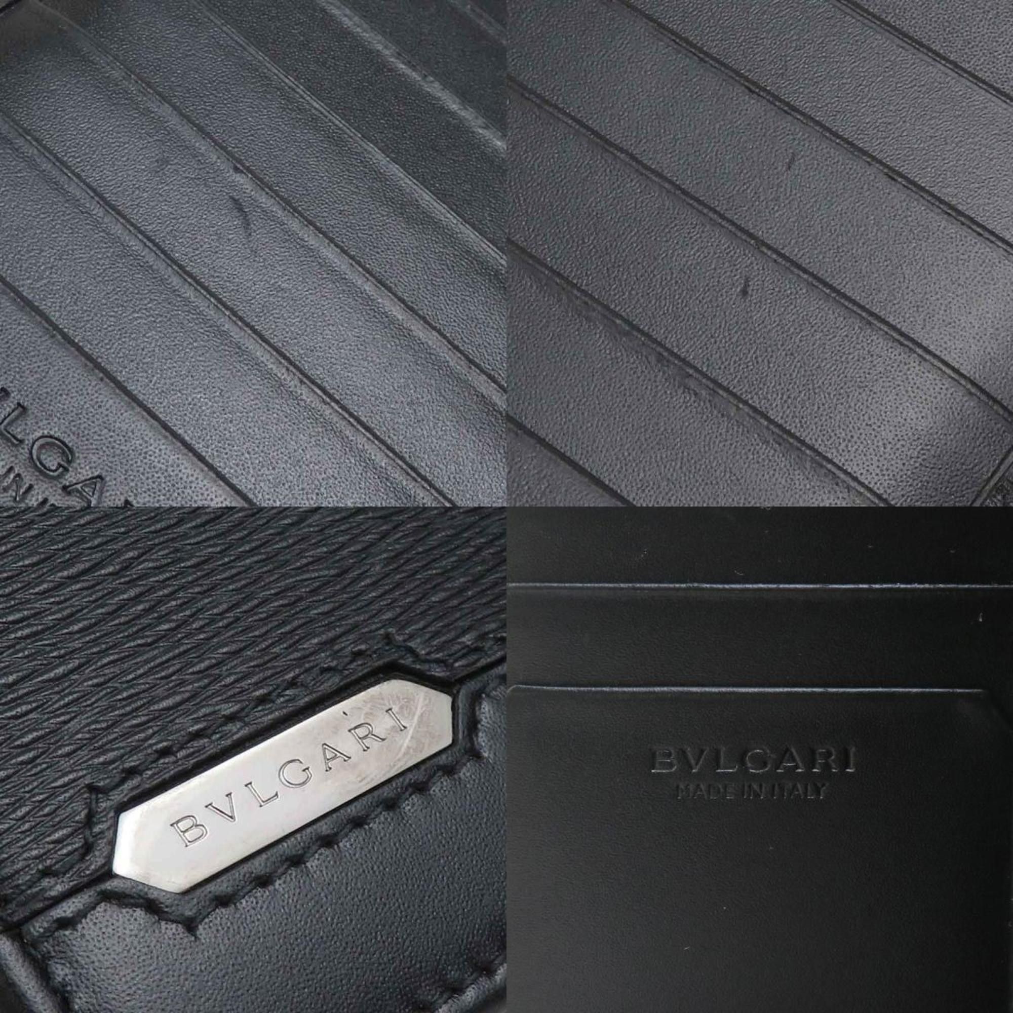Bvlgari BVLGARI Wallet Leather Black Men's 55996k Size ONE SIZE - 5 Thumbnail