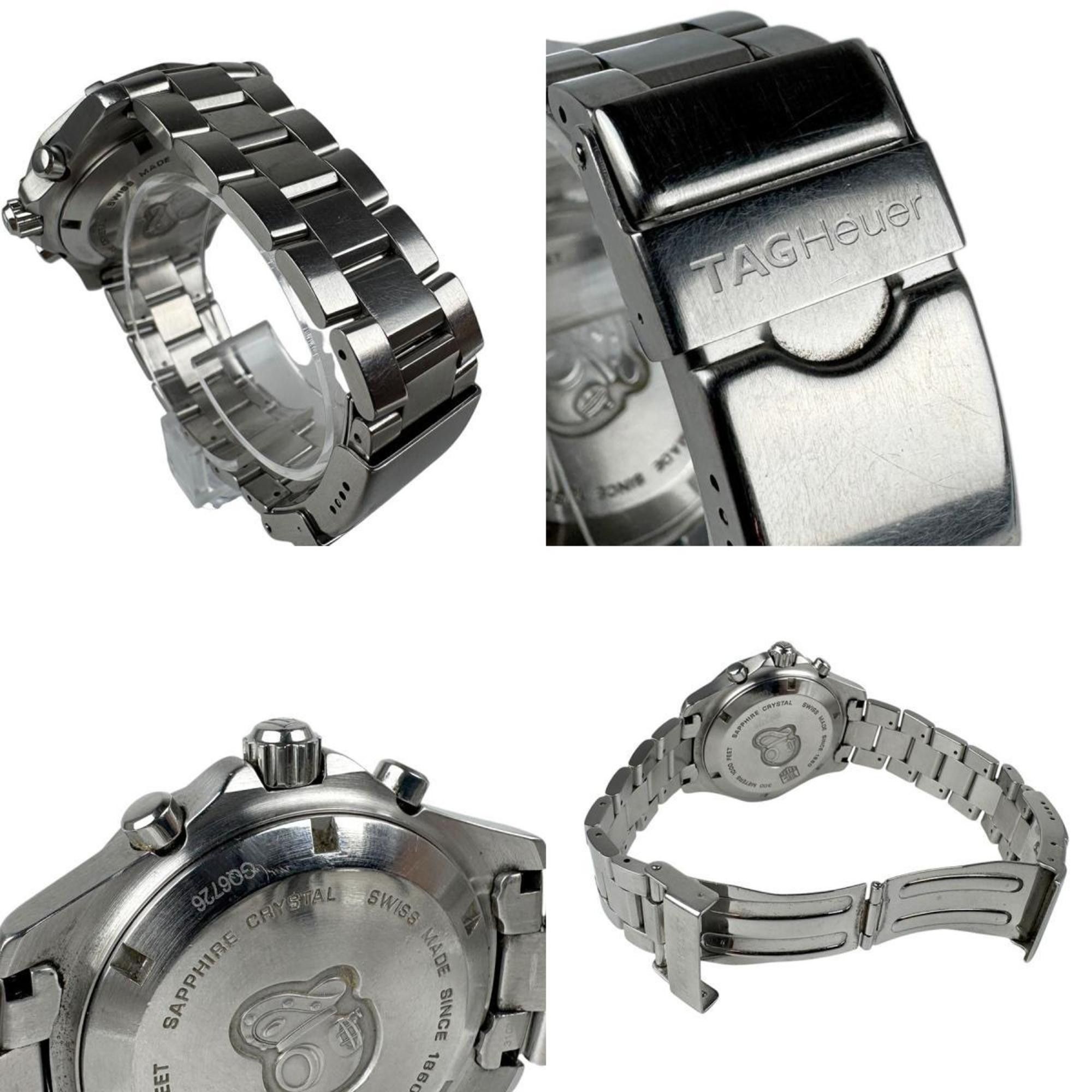 Tag Heuer TAG HEUER Aquaracer Stainless Steel Silver x Black Men's Watch CAF1110.BA0804 Quartz Size ONE SIZE - 4 Thumbnail