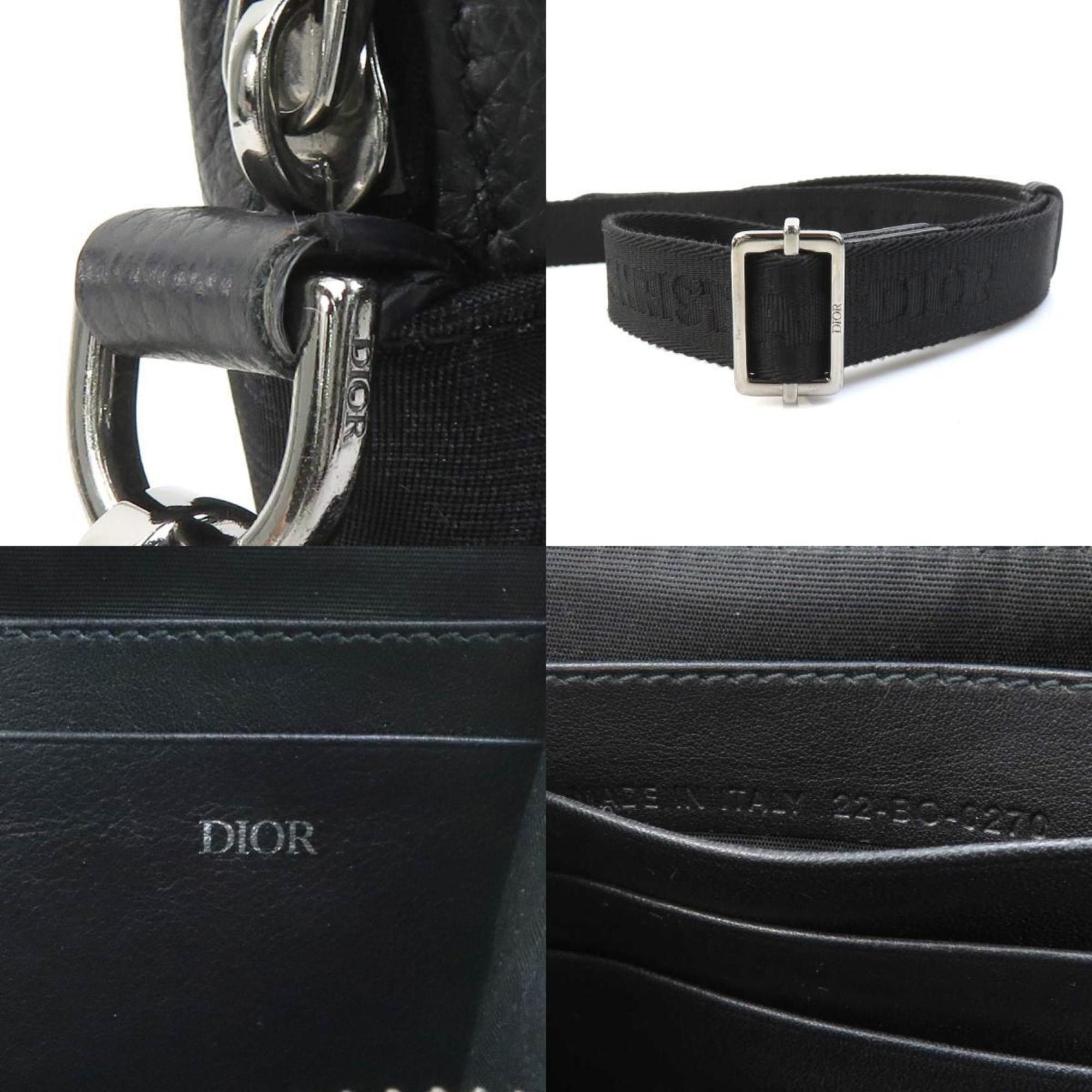 Dior Christian Dior Shoulder Bag Nylon Canvas Black Men's 90073g Size ONE SIZE - 4 Thumbnail
