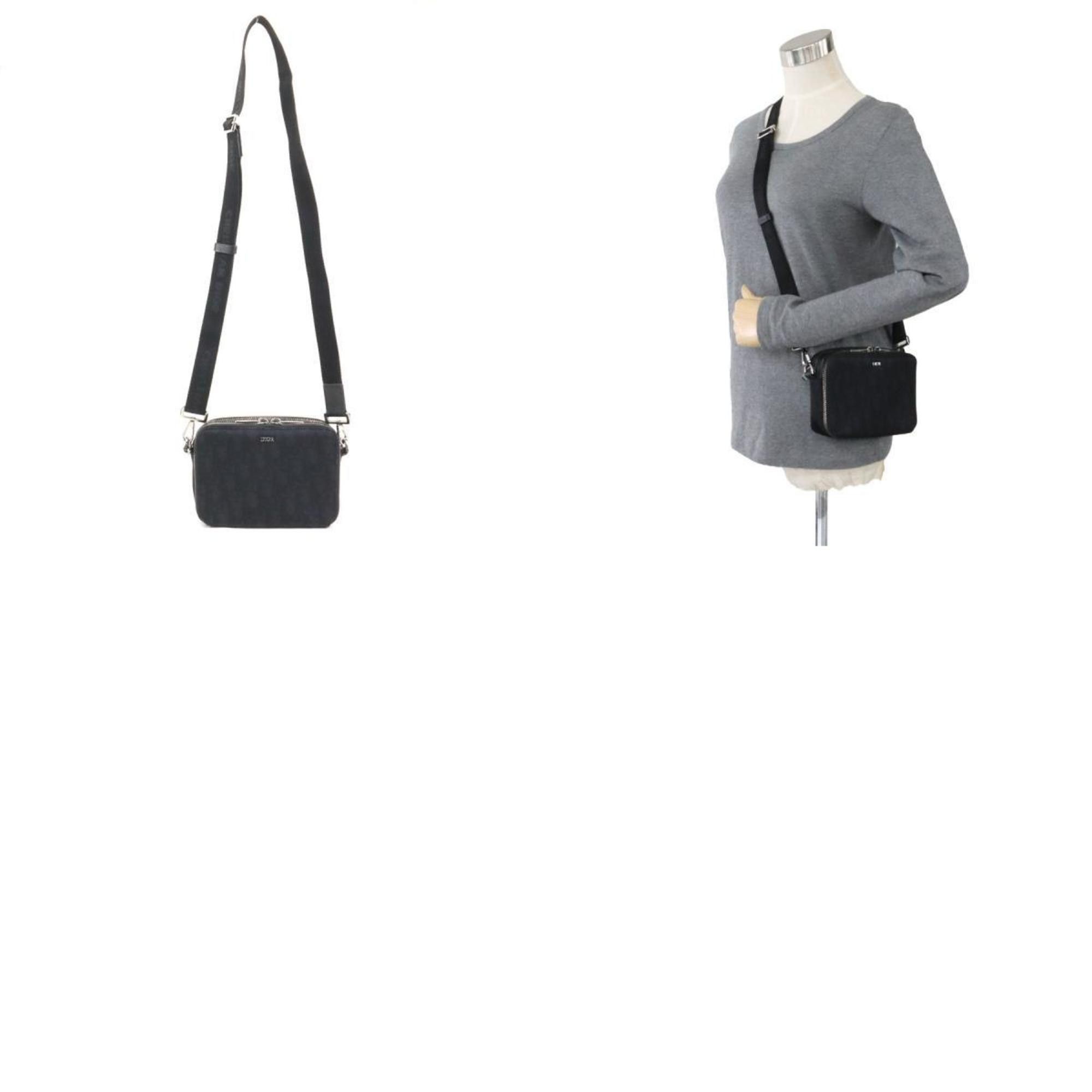 Dior Christian Dior Shoulder Bag Nylon Canvas Black Men's 90073g Size ONE SIZE - 5 Thumbnail