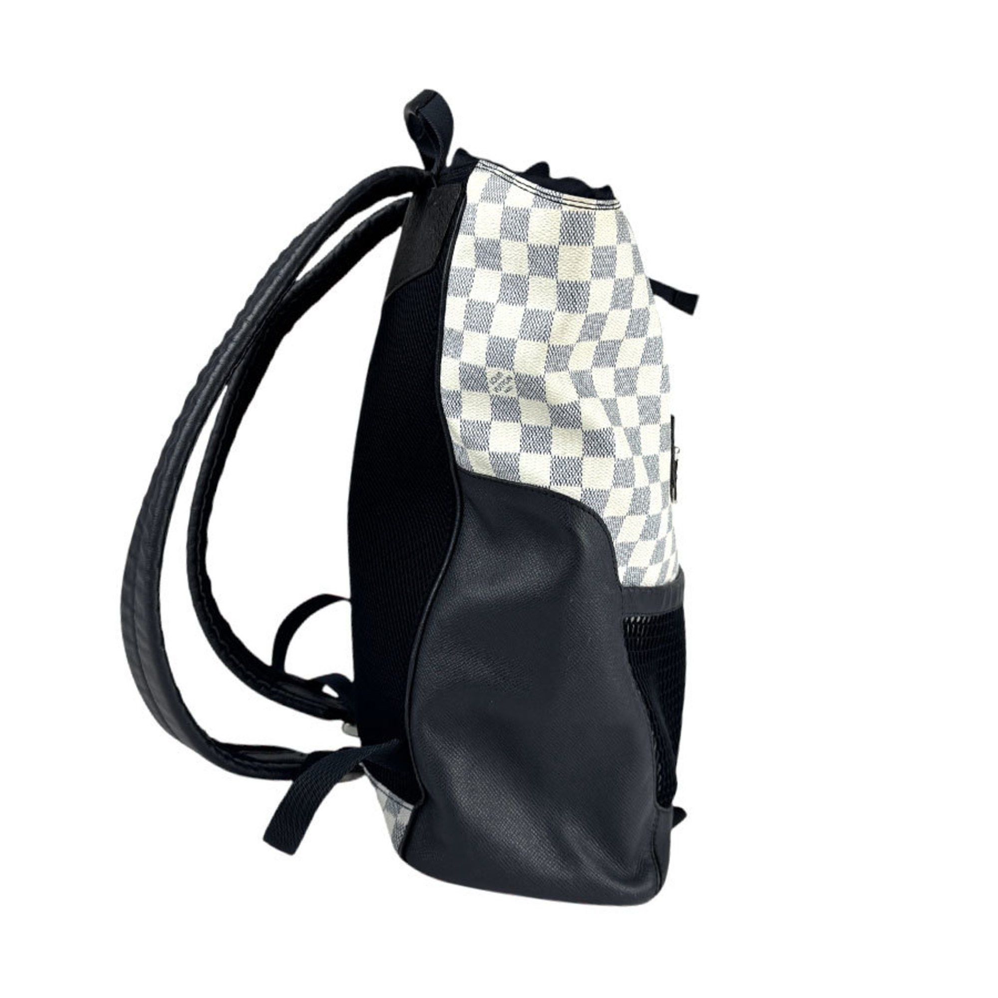 Louis Vuitton Louis Vuitton Backpack Damier Castle Matchpoint Nylon Leather Navy Off-White Silver Men's N40018 z4402 Size ONE SIZE - 2 Thumbnail