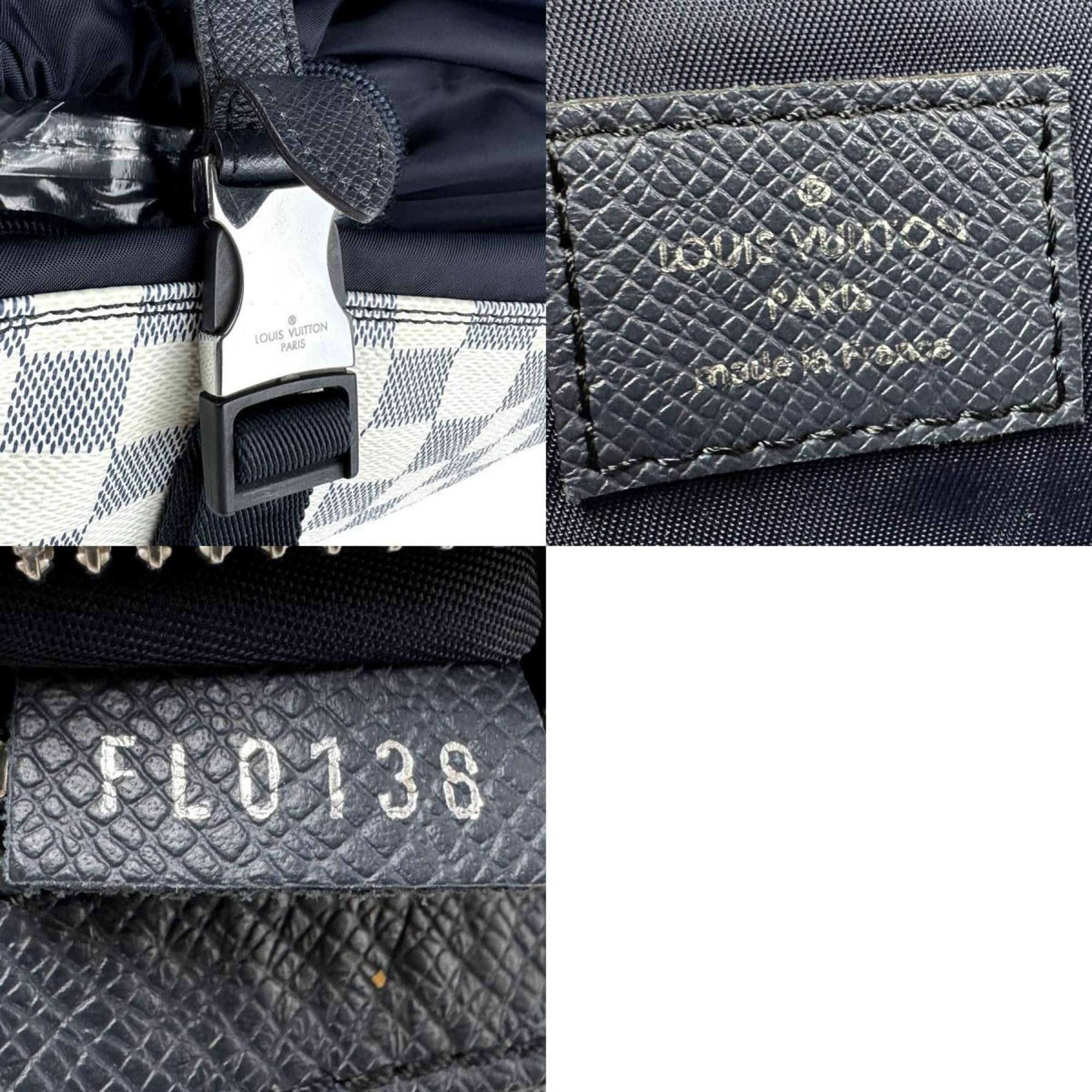 Louis Vuitton Louis Vuitton Backpack Damier Castle Matchpoint Nylon Leather Navy Off-White Silver Men's N40018 z4402 Size ONE SIZE - 5 Thumbnail