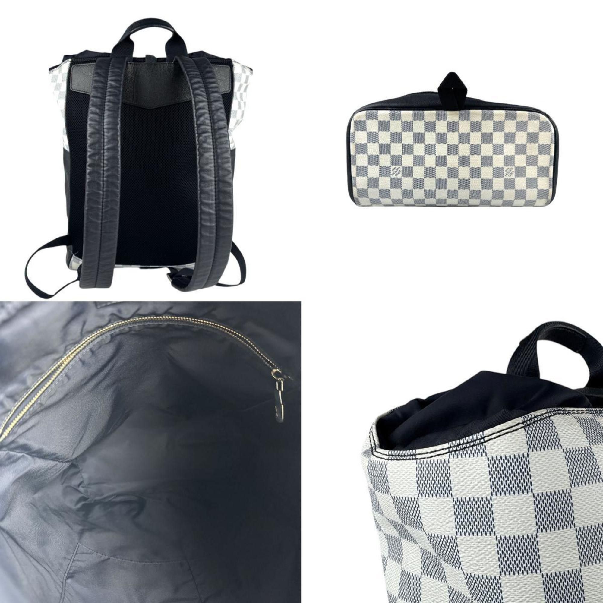 Louis Vuitton Louis Vuitton Backpack Damier Castle Matchpoint Nylon Leather Navy Off-White Silver Men's N40018 z4402 Size ONE SIZE - 3 Thumbnail