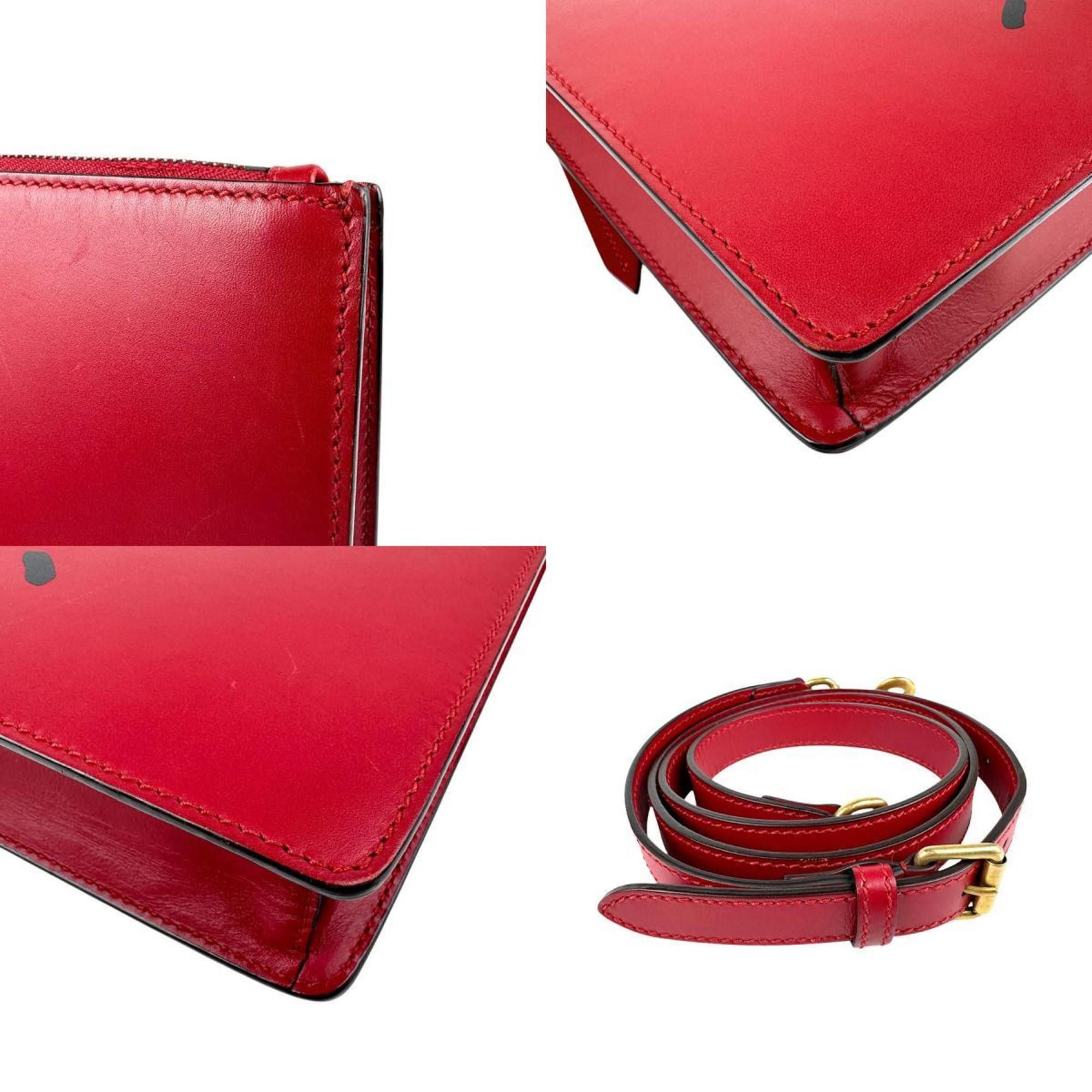 Gucci GUCCI Shoulder Bag Leather Red Gold Men's 429004 z4432 Size ONE SIZE - 4 Thumbnail