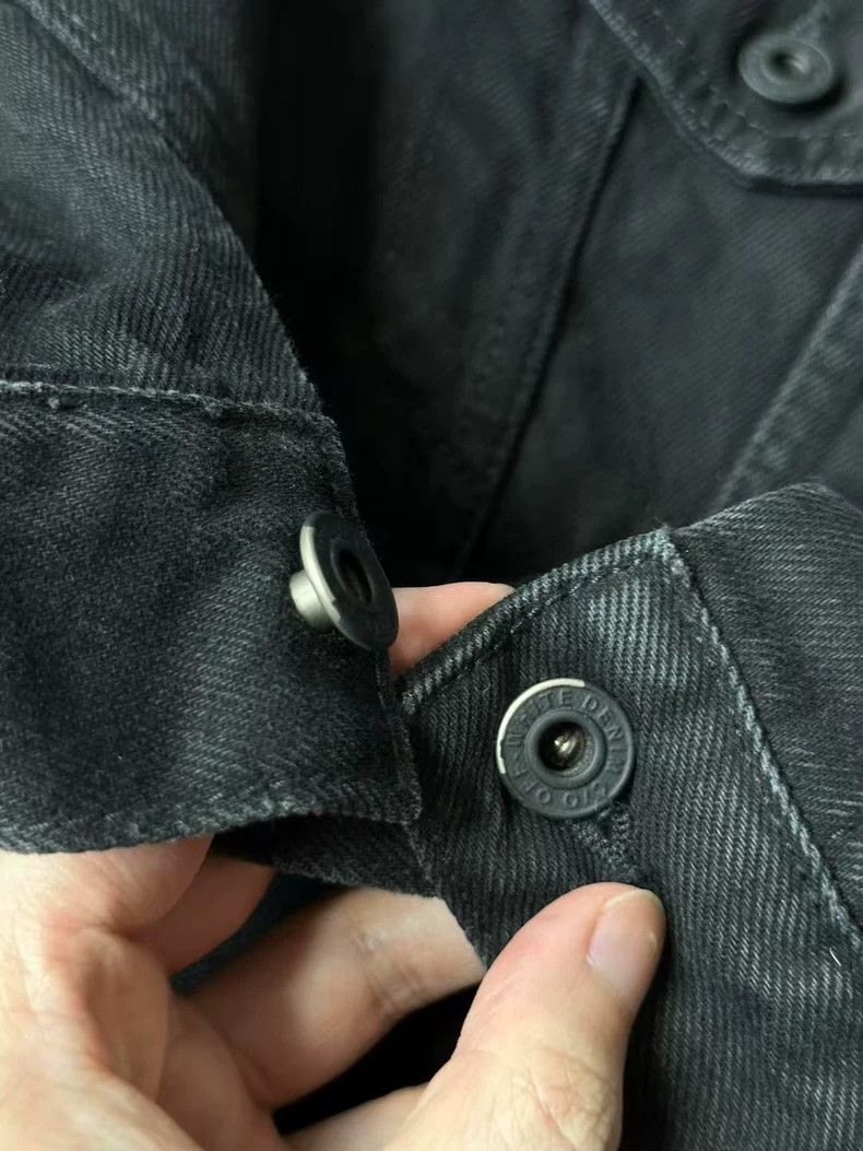 Off-White Off White Black Gold Denim Jacket Size US M / EU 48-50 / 2 - 5 Thumbnail