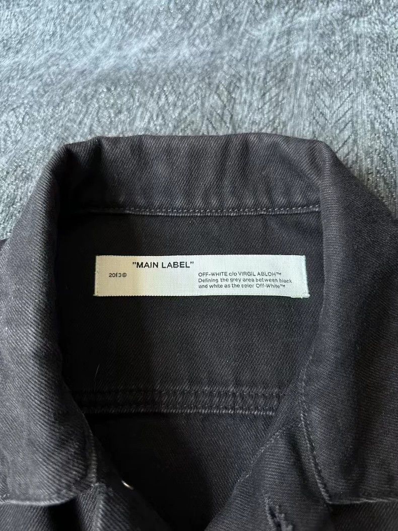 Off-White Off White Black Gold Denim Jacket Size US M / EU 48-50 / 2 - 3 Thumbnail