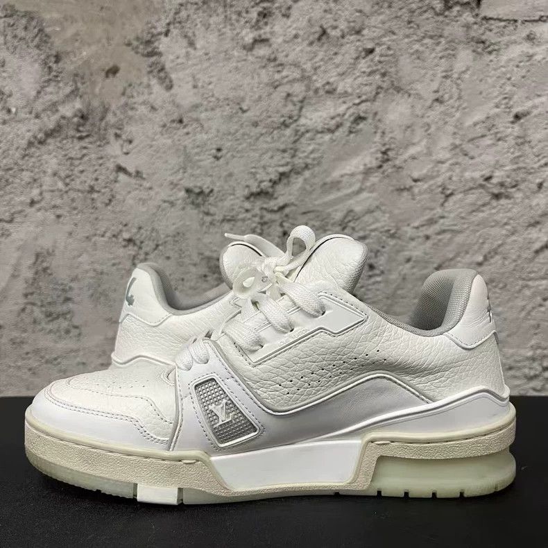 Louis Vuitton Louis Vuitton White Concrete Sneakers Size 3 Size US 5 / EU 37 - 5 Thumbnail